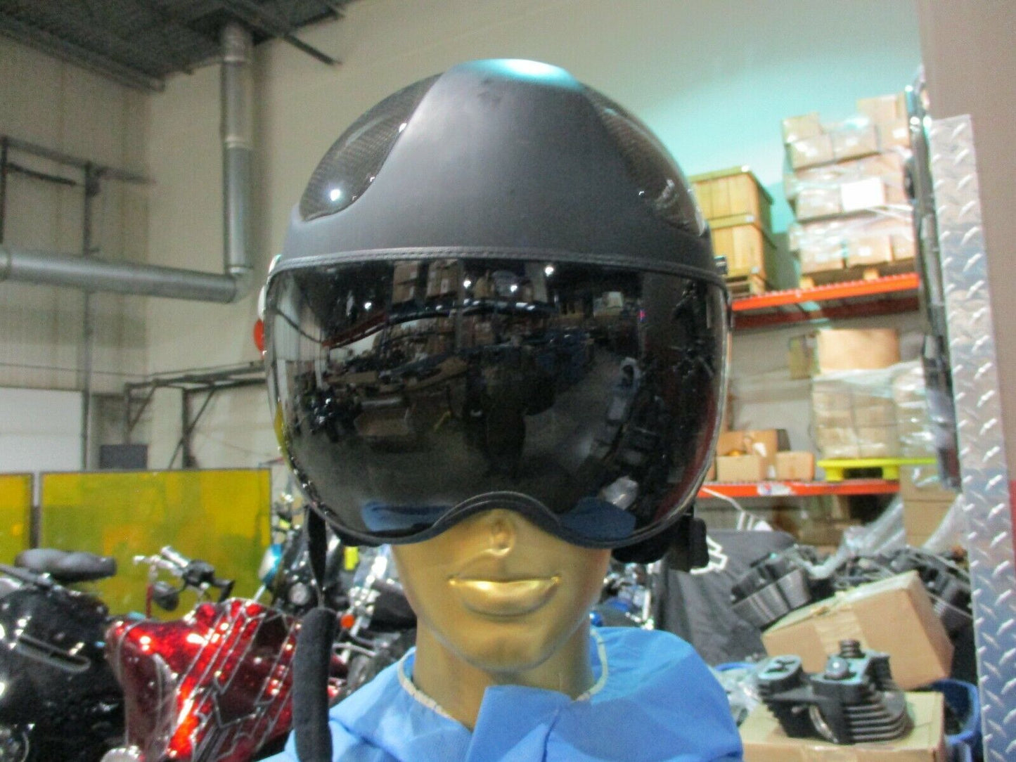 MONO DESIGN Fighter Classic Helmet With Flip Down Dark Visor