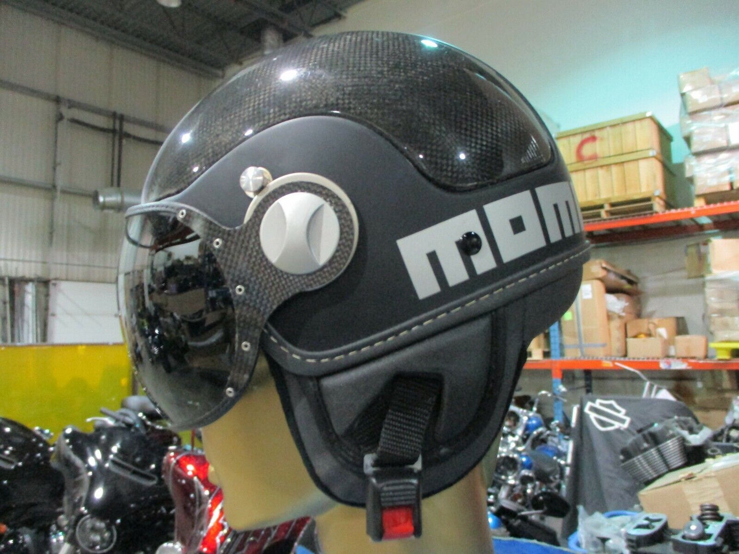 MONO DESIGN Fighter Classic Helmet With Flip Down Dark Visor
