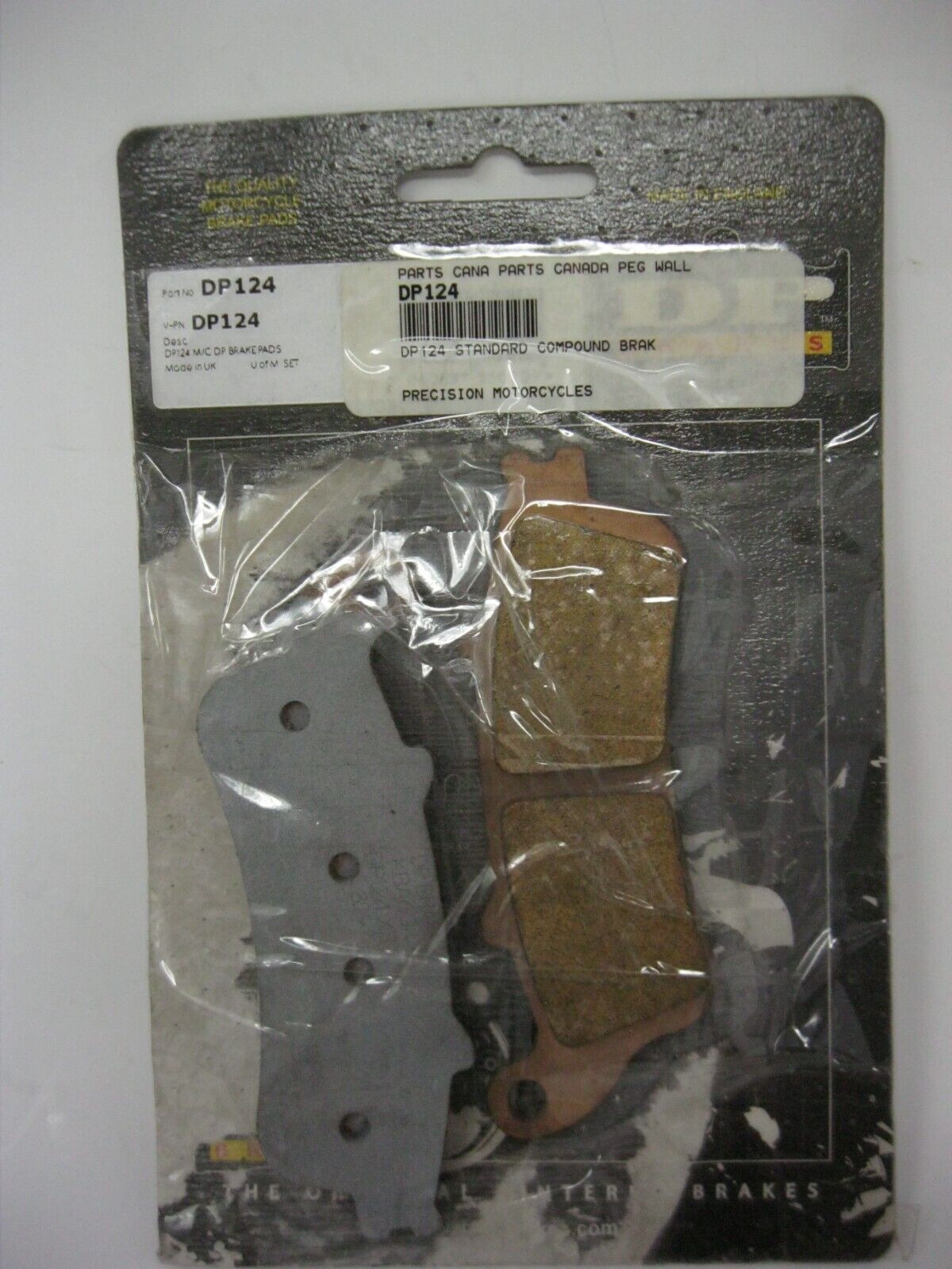DP Brakes Motorcycle DISC BRAKE PADS DP124