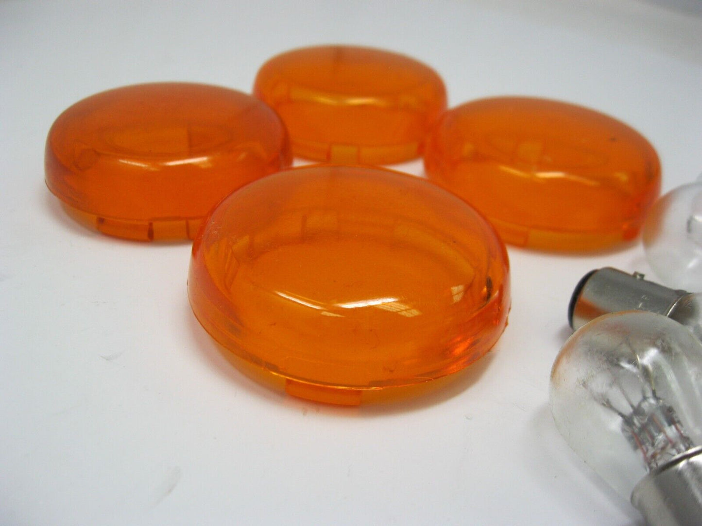 Unbranded 4-Pack of Amber Signal Light Lens's. Replaces Harley OEM 68973-00
