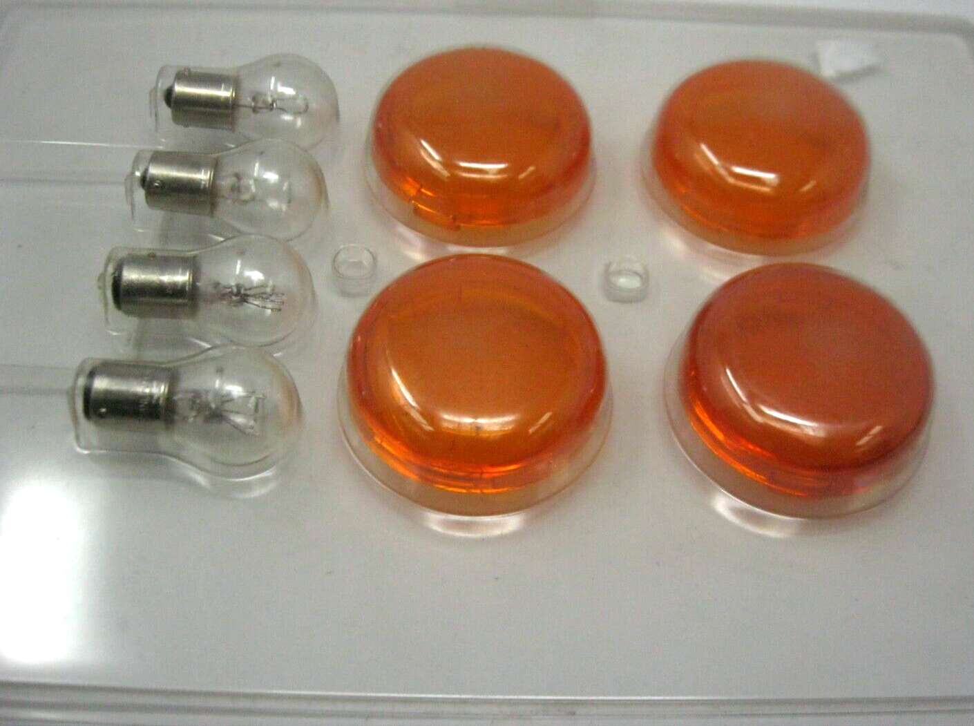 Unbranded 4-Pack of Amber Signal Light Lens's. Replaces Harley OEM 68973-00