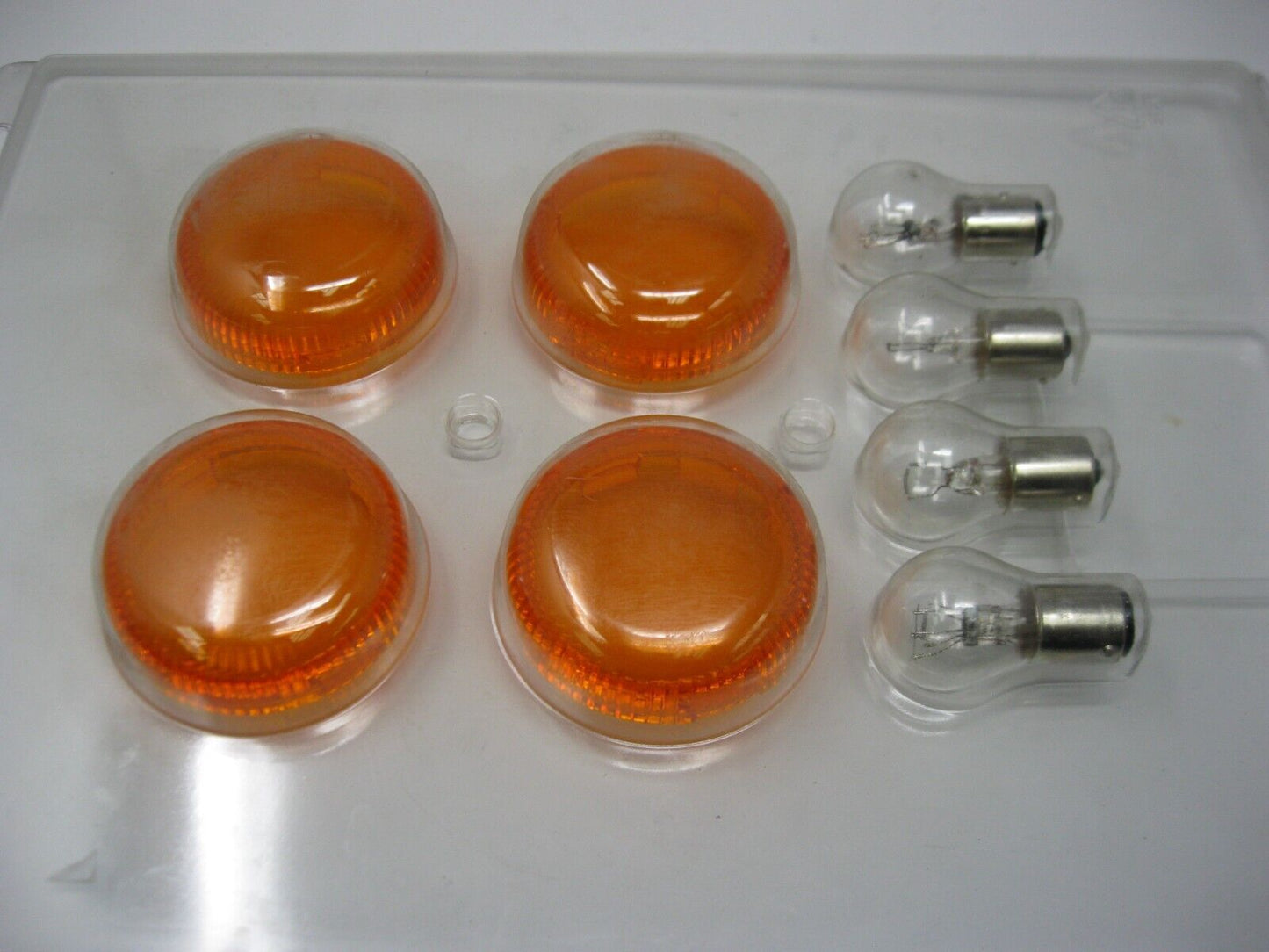 Unbranded 4-Pack of Amber Signal Light Lens's. Replaces Harley OEM 68755-07