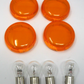 Unbranded 4-Pack of Amber Signal Light Lens's. Replaces Harley OEM 68755-07