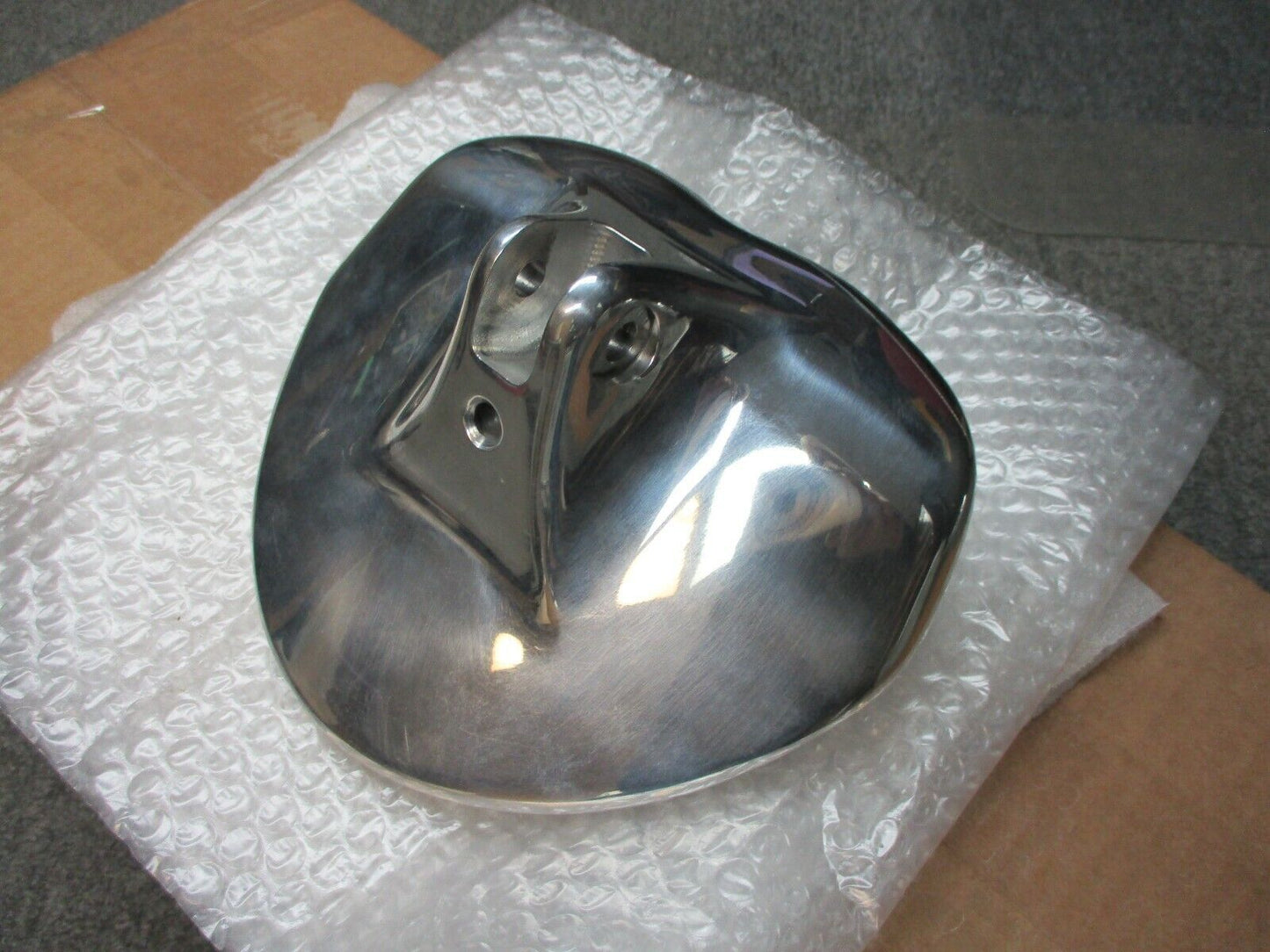 Eurocomponents Headlight 3D Polished Solid Billet for Harley Davidson V-Rods