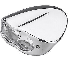 Eurocomponents Headlight 3D Polished Solid Billet for Harley Davidson V-Rods