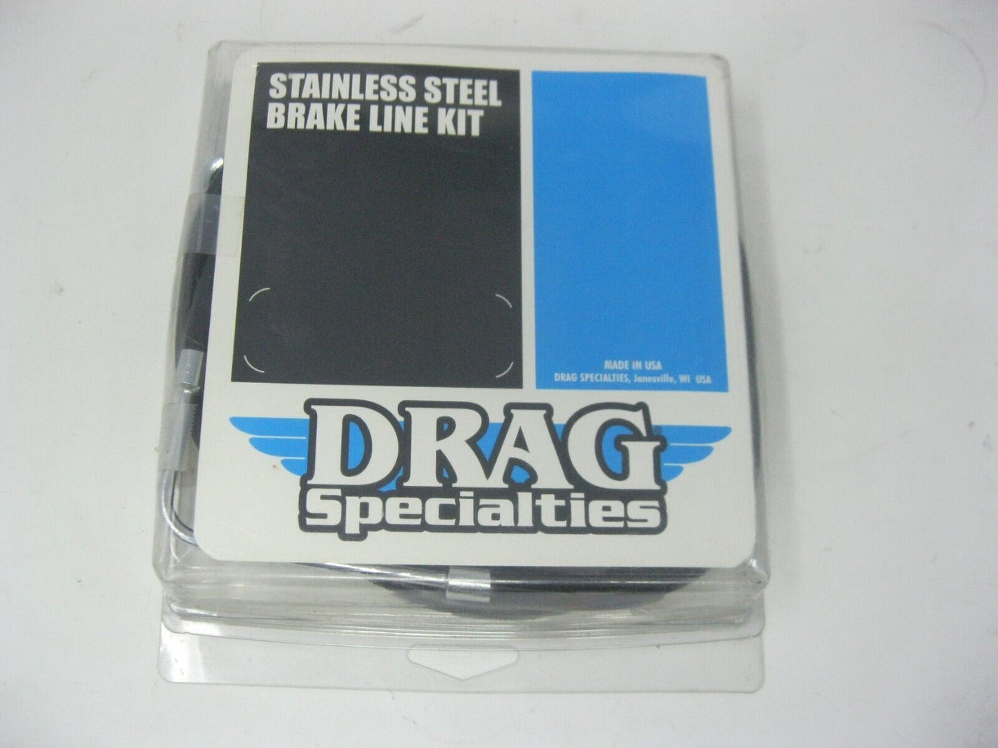 Drag Specialties 660322-2 BLK 06-07 FXDWG, FRT Brake Line Kit, +2'' BLK