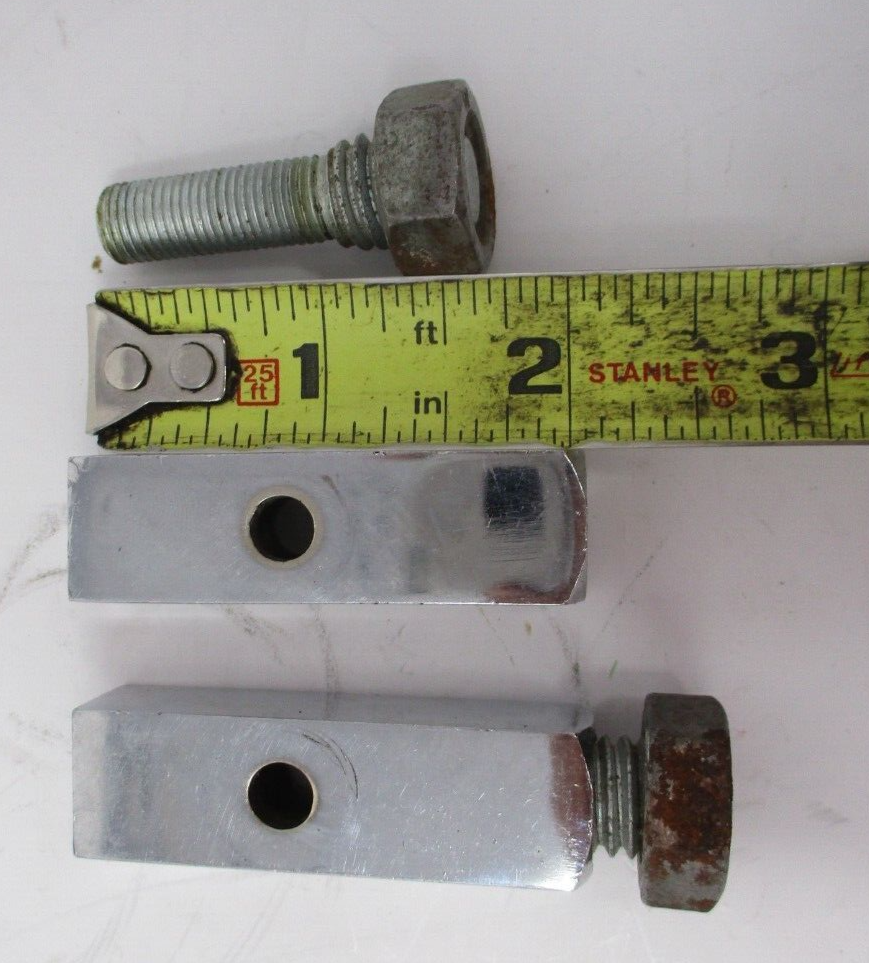 Chrome Foot Peg Mounting Blocks