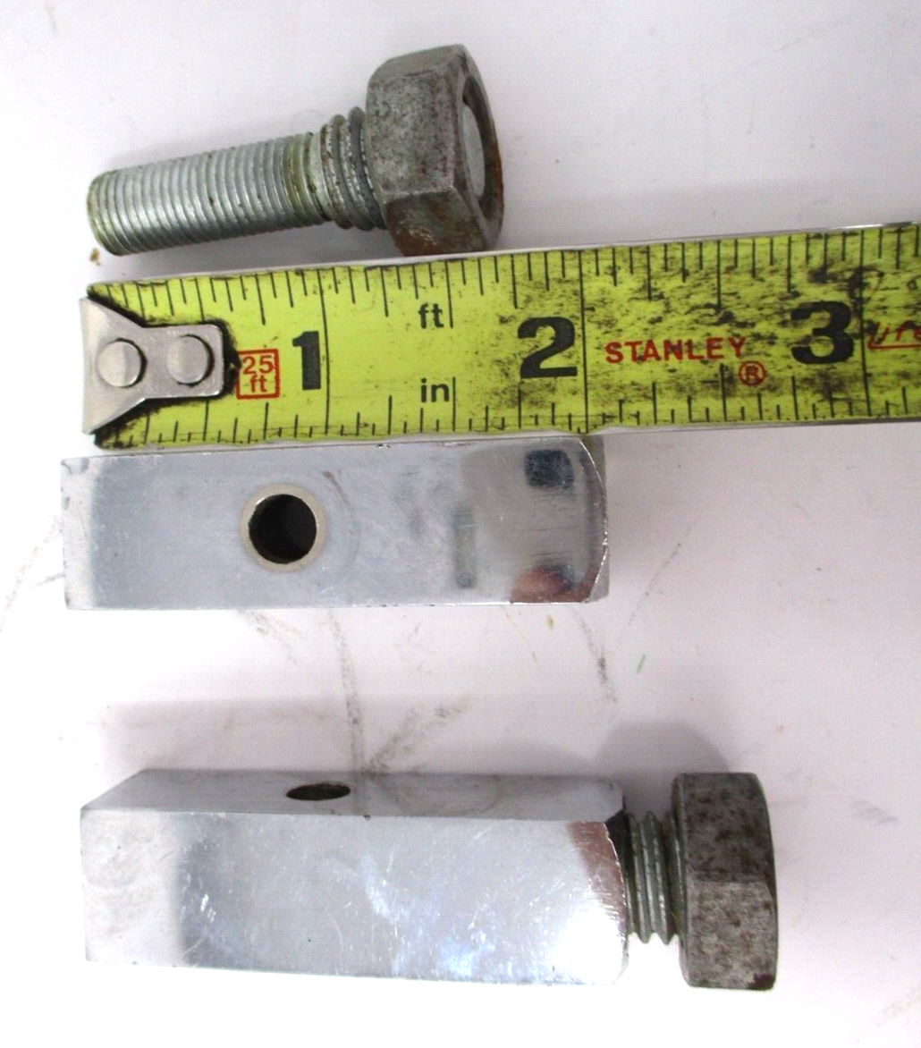 Chrome Foot Peg Mounting Blocks