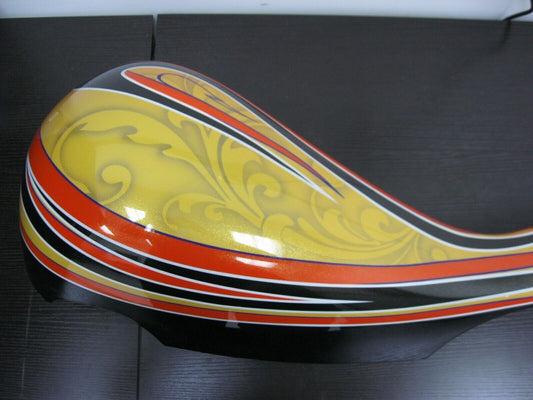 Decorative Airbrushed Motorcycle Fuel Gas Tank Cover Extra Long
