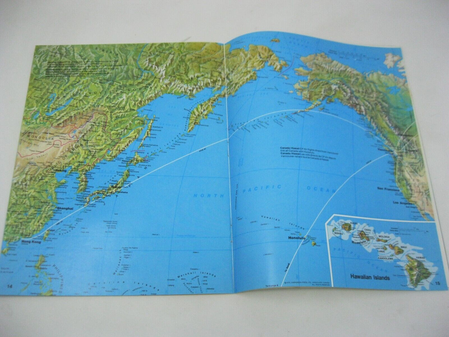CP World Route Map Book 1974 Collectors Item