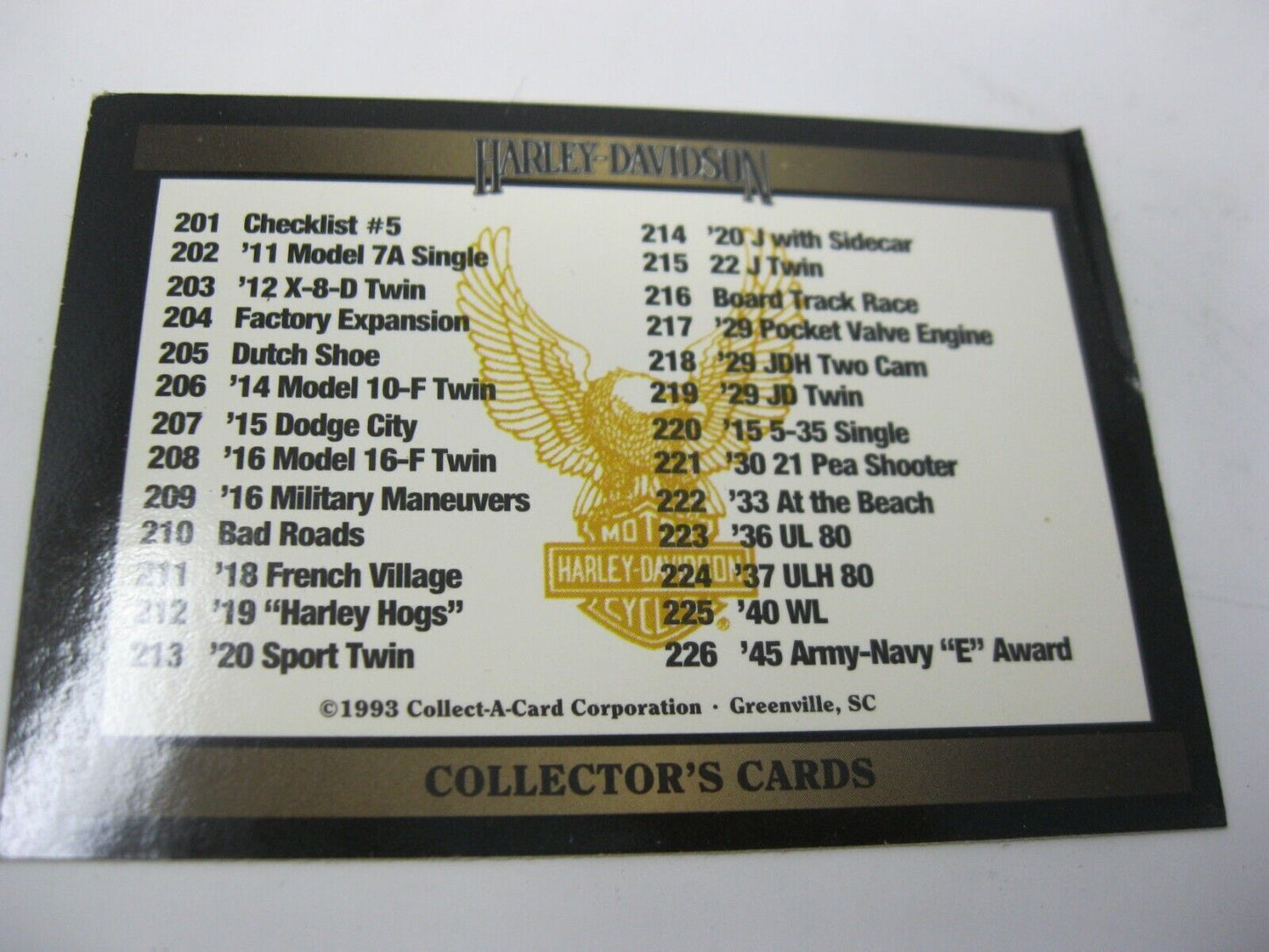 Harley-Davidson Collectors Cards Series 3