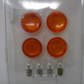 Harley-Davidson Amber Signal Lens With Bulbs Four Pack (2 Broken Tabs) 68973-00