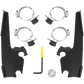Memphis Shades MEB2016 Black Trigger Lock Windshield Mount Kit for 14-17 FXDL