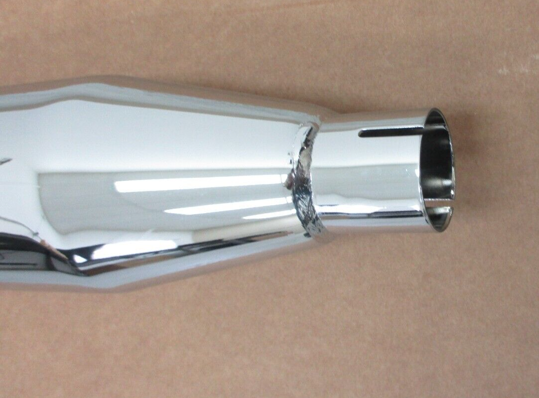 Vance & Hines  Chrome RH Twin Slash Duals Muffler D617RC 1800-1487