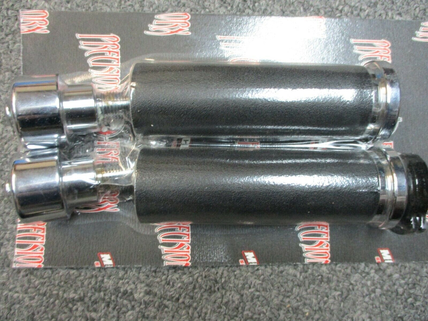 Weighted 1" Handle Bar Grips Metric Yamaha, Suzuki, Honda, Multi Fit Dual Cable