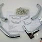V-Twin 1983-08 FLT Chrome Footboard Mount Kit 27-0811