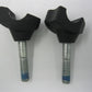 Unbranded Black Wrinkle Finish Risers for 1" Diameter Bars (No Caps or Hardware)