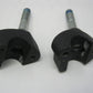 Unbranded Black Wrinkle Finish Risers for 1" Diameter Bars (No Caps or Hardware)