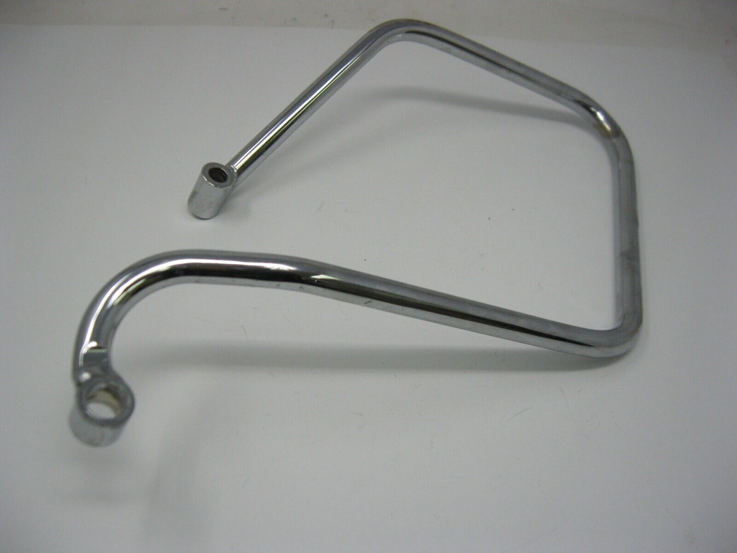 Unbranded Chrome Throw Over Saddlebag Guards (PAIR) (6.75" Between Holes)