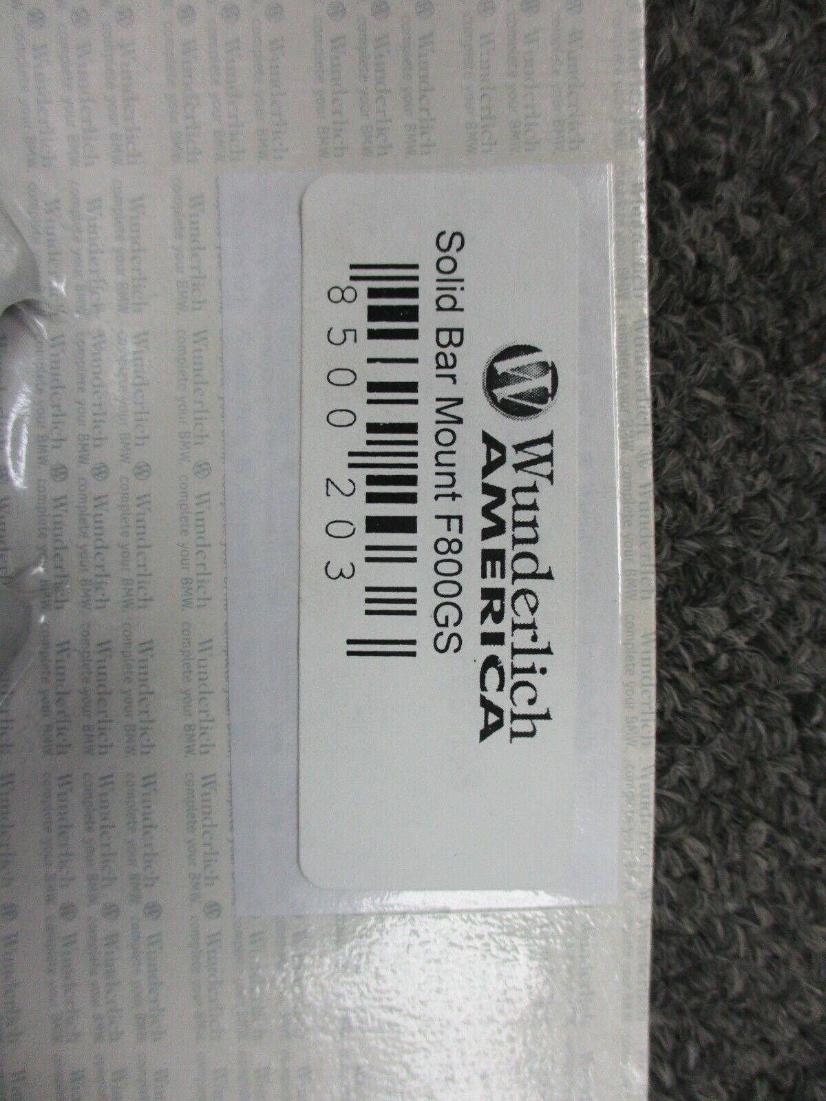Wunderlich America Solid Top Bar Riser Clamp BMW F800GS 8500203