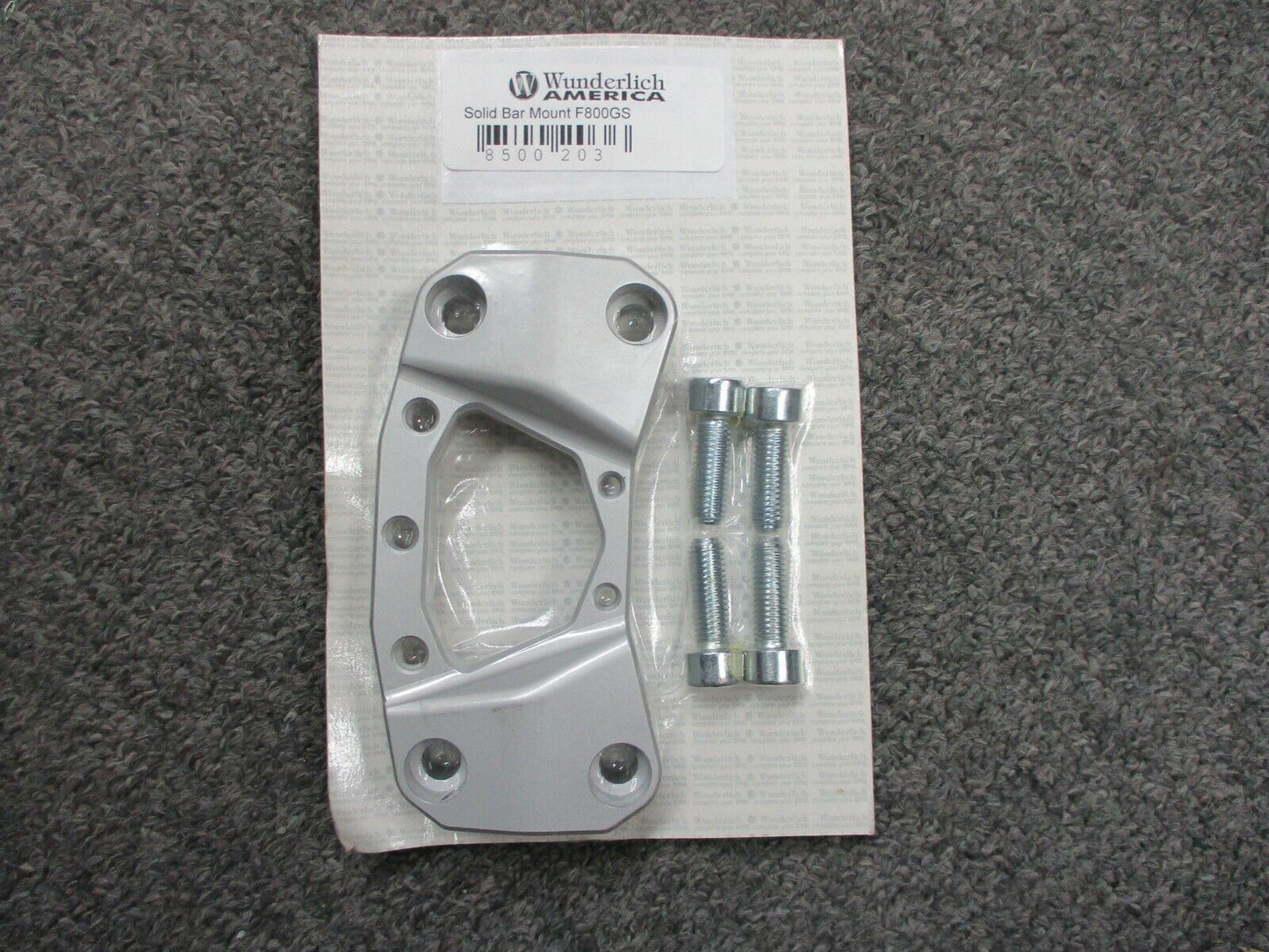 Wunderlich America Solid Top Bar Riser Clamp BMW F800GS 8500203