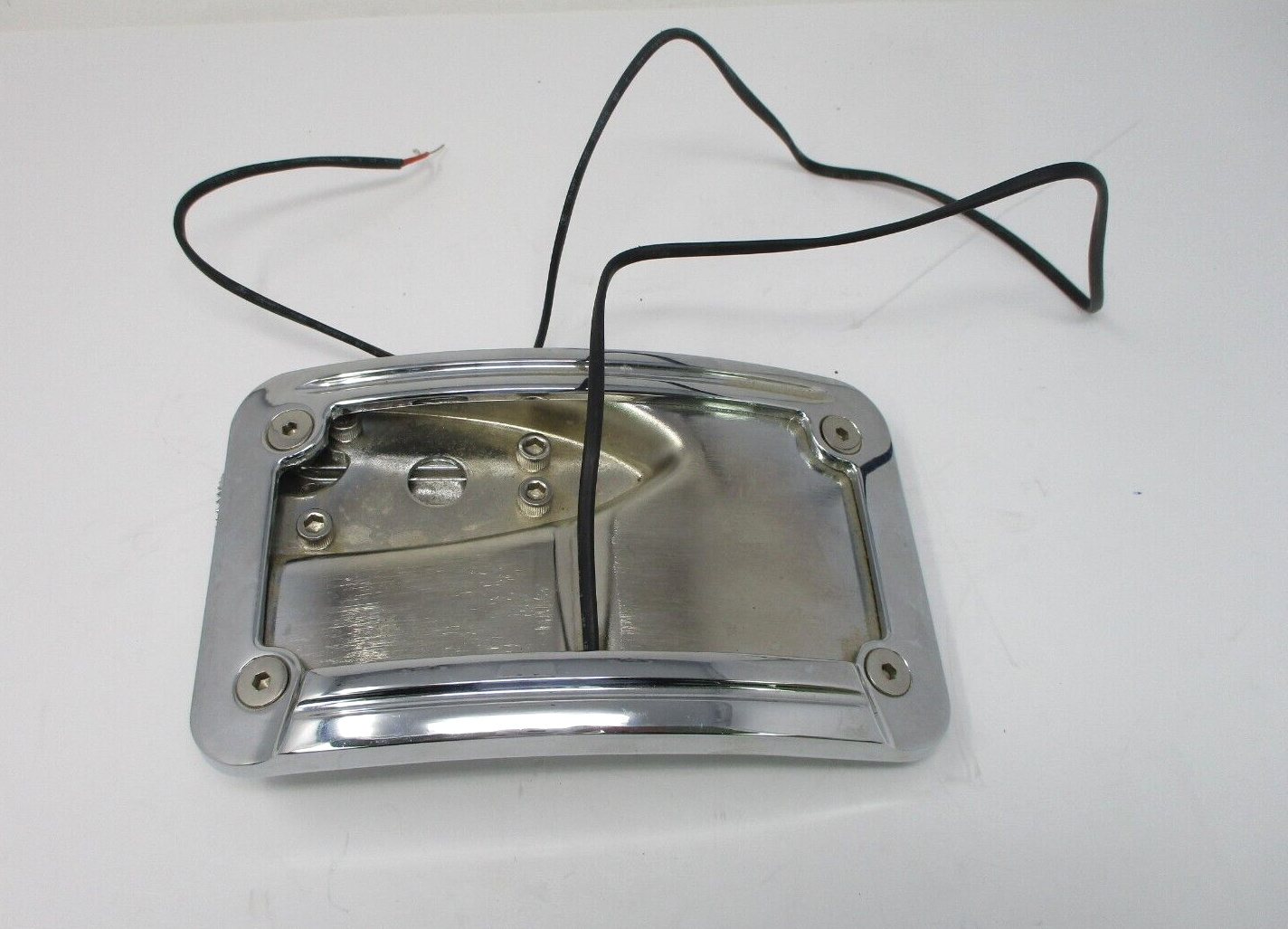 Unbranded Chrome Side Mount License Plate with Light