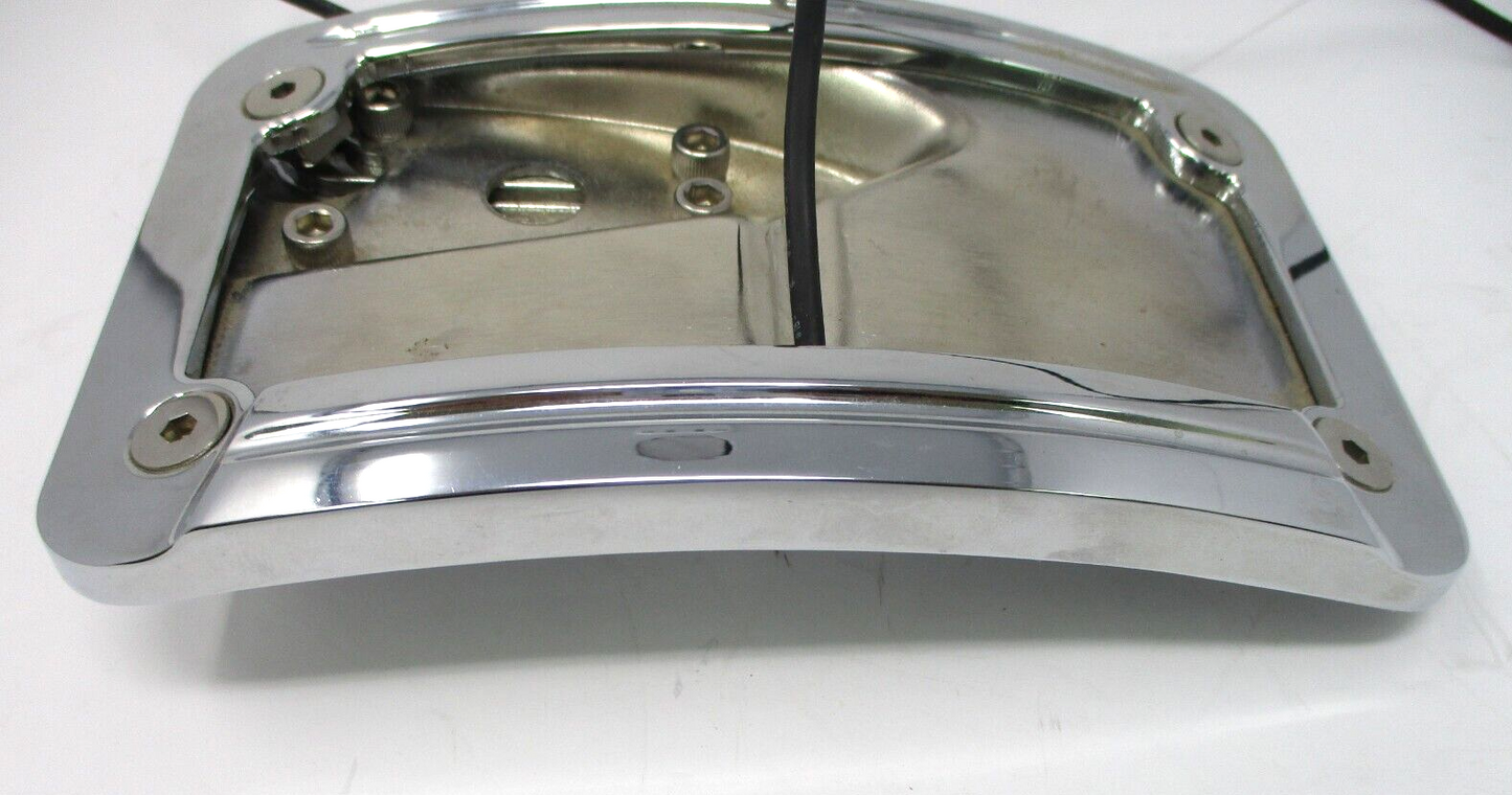 Unbranded Chrome Side Mount License Plate with Light