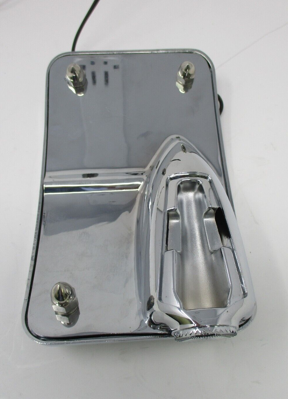 Unbranded Chrome Side Mount License Plate with Light