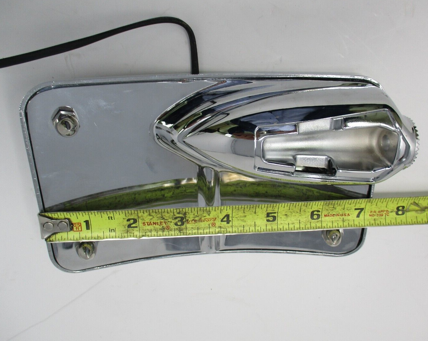 Unbranded Chrome Side Mount License Plate with Light