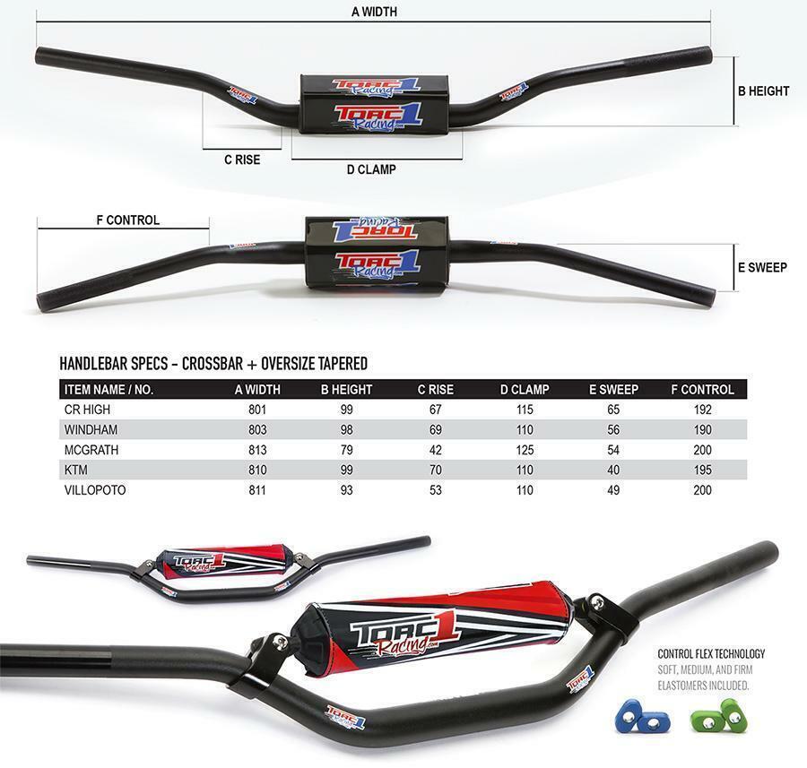 Torc 1 Racing Attack Oversize Tapered Handlebar 1831-0200