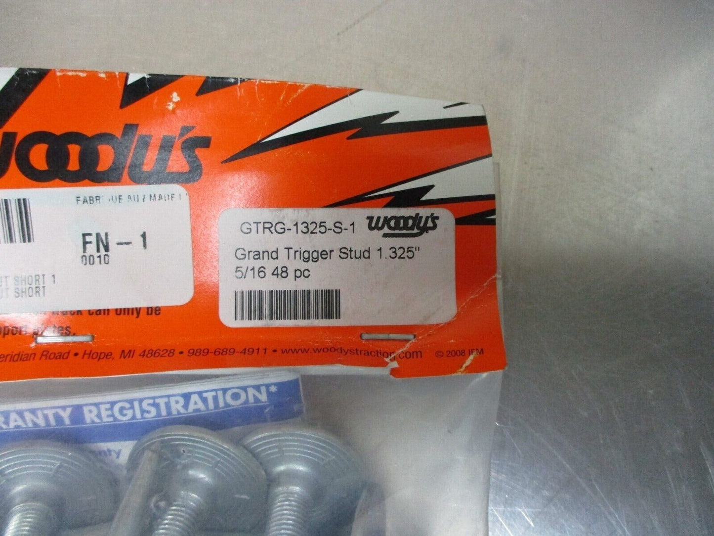 Woody's Grand Trigger Stud 1.325" 5/16 48pc kit GTRG-1325-S-1