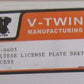 V-TWIN  LICENSE PLATE BRACKET RECESSED -  VT 31-0605