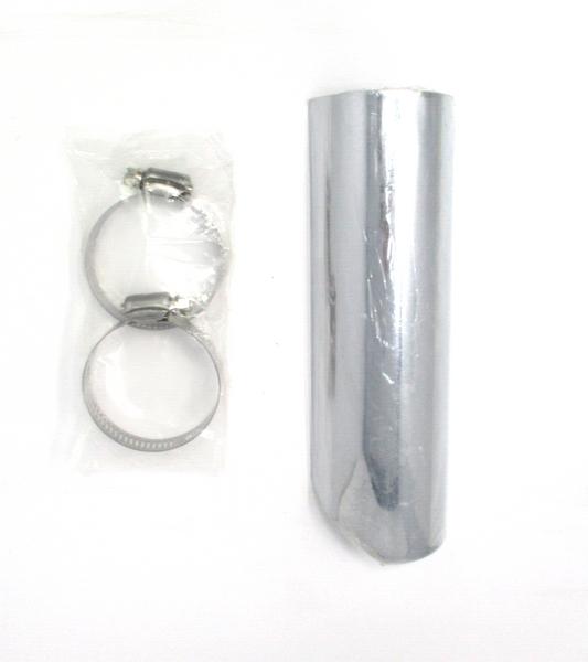 Chrome 8" Lower Y-Joint Heat Shield  65565-70A Harley Shovelhead 70-84 V-Twin