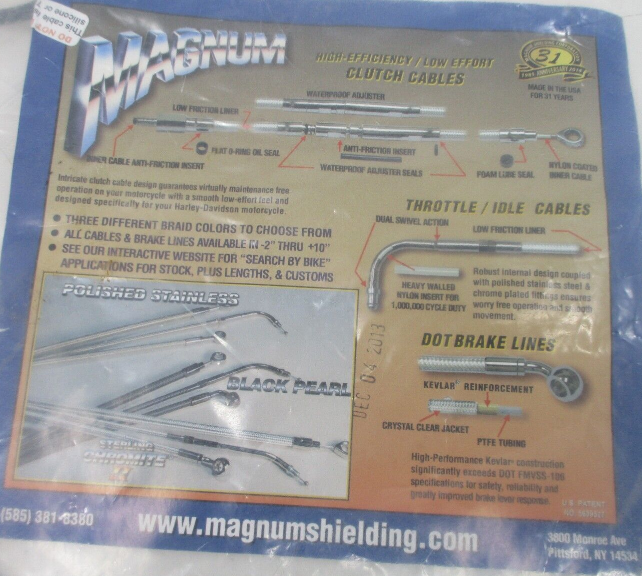 Magnum Sterling Chromite II Clutch Cable  68" 5639527