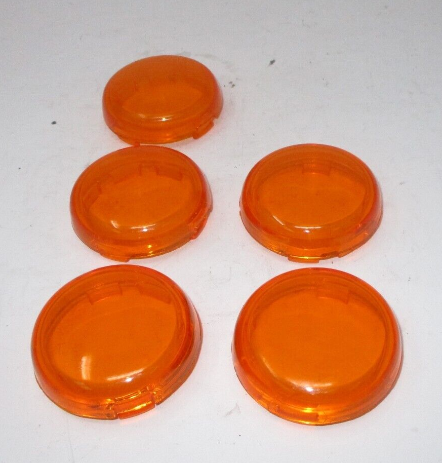 Harley-Davidson OEM Bullet Amber Turn Signal Lens Pack of Five 68973-00