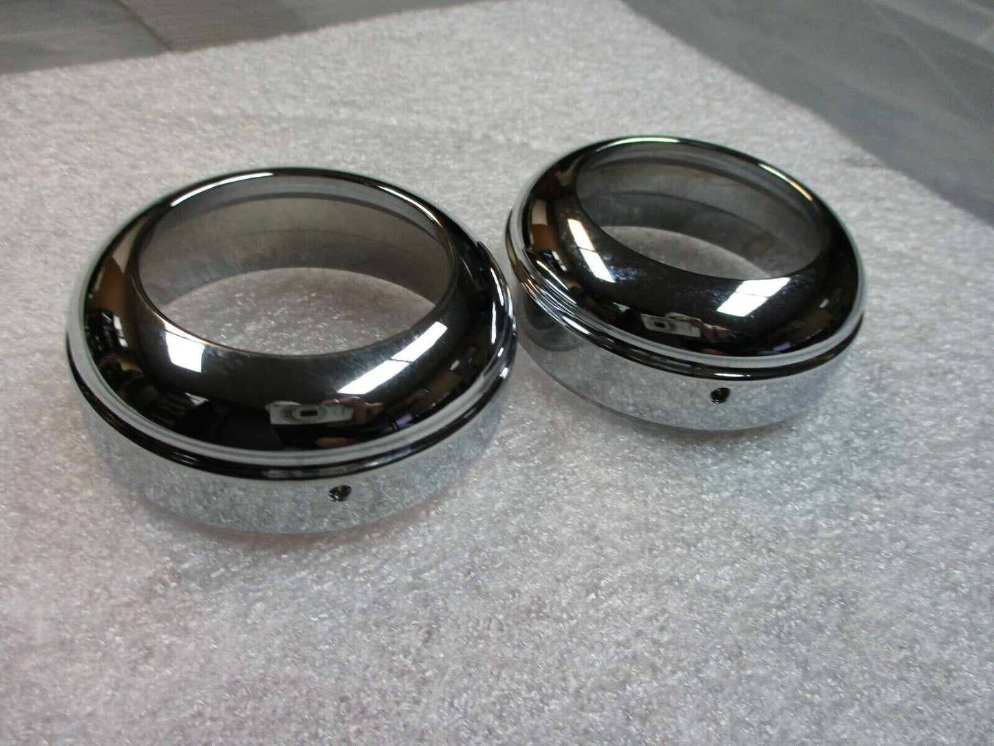 Harley Davidson OEM Chrome Billet Front Fork Slider Dust Covers 45153-03 50/70mm