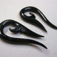 BROWN/BLACK BUFFLO HORN GAUGE EXPANDER TRIBAL EARRINGS