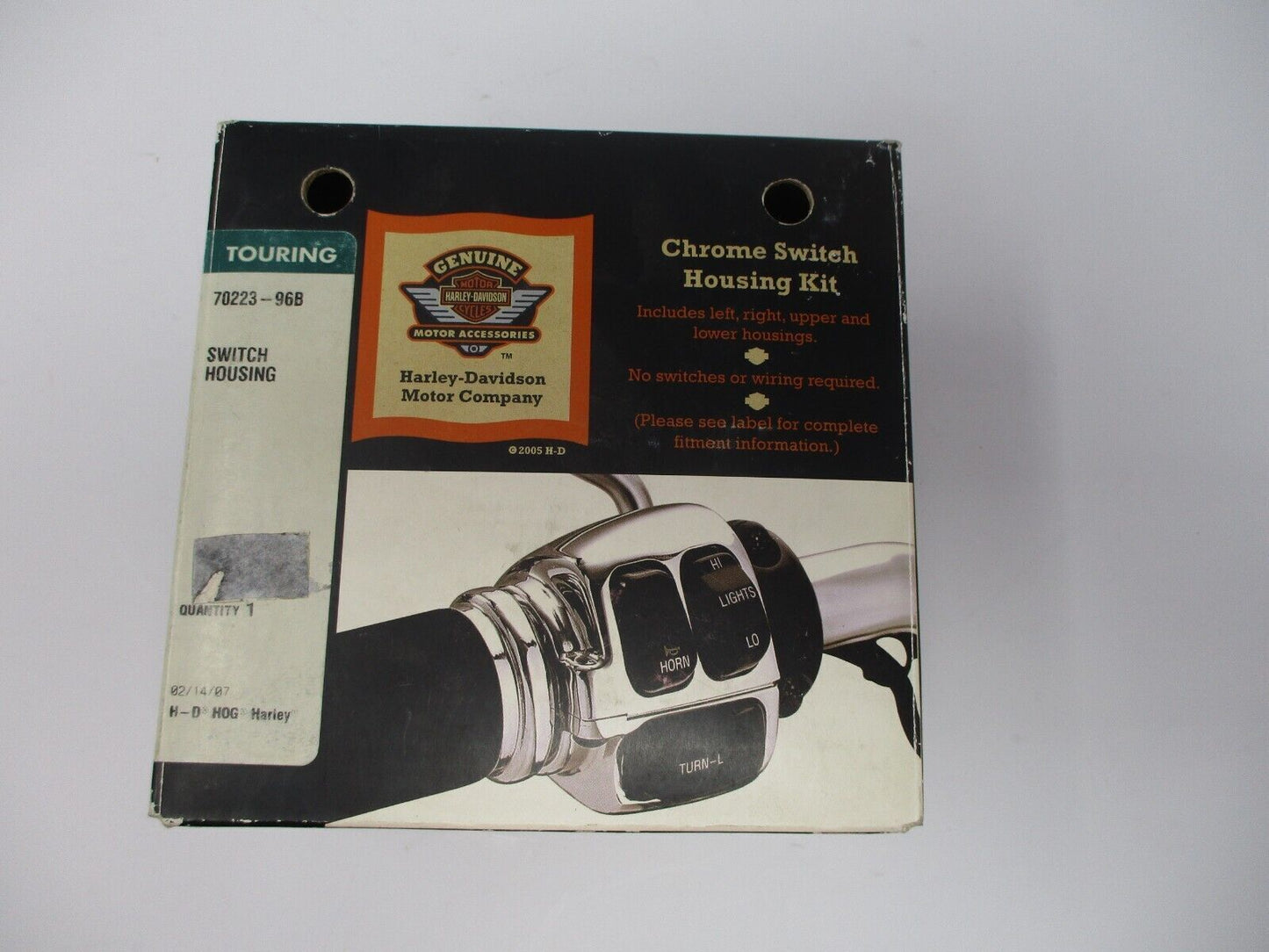 Harley-Davidson Chrome Handlebar Switch Housing Kit  70223-96B