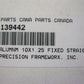 GALFER BLUE AND RED ALUMINUM 10x1.25 FIXED STRAIGHT MALE SHORT FITTING 139442