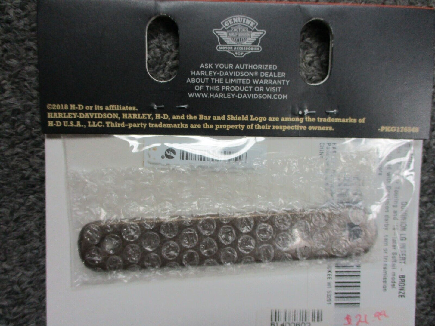 Harley Davidson OEM Large Derby, Cam, Transmission Insert Bronze 61400602