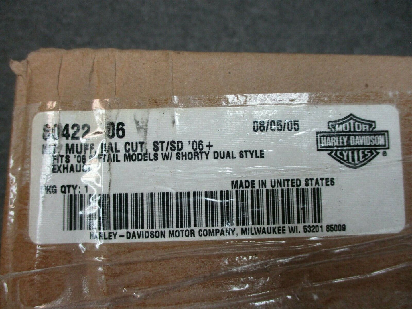 Harley Davidson OEM FXSTI Softail Shorty-Dual Muffler Slip-On Kit 80422-06