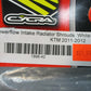 KTM White Powerflow Intake Radiator Shrouds By CYCRA 1896-42