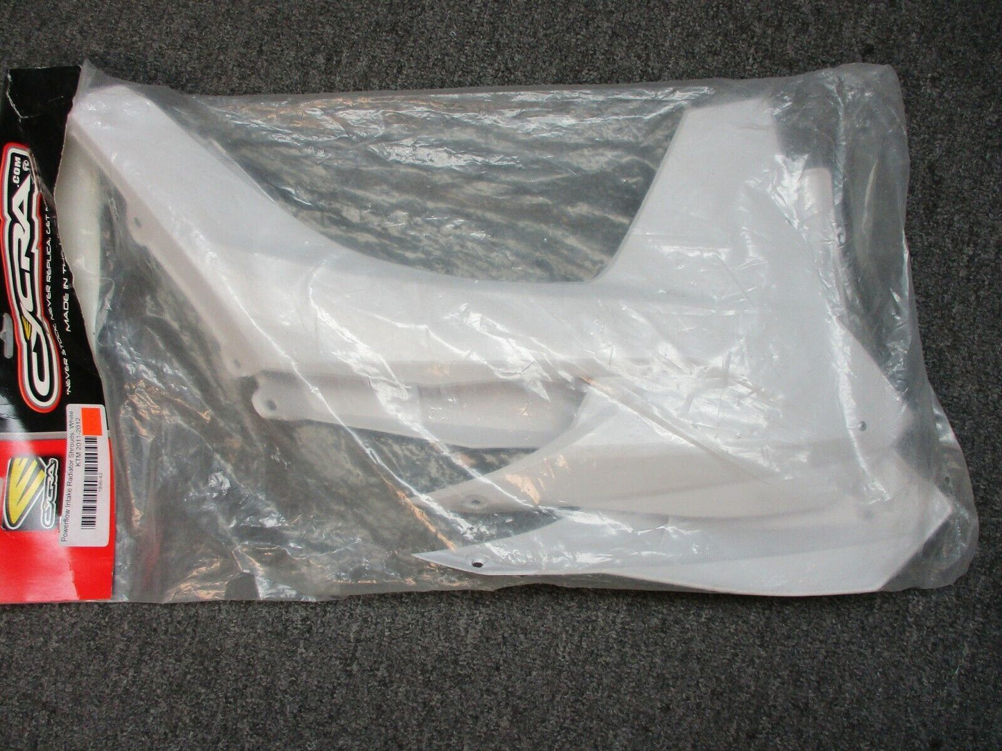 KTM White Powerflow Intake Radiator Shrouds By CYCRA 1896-42
