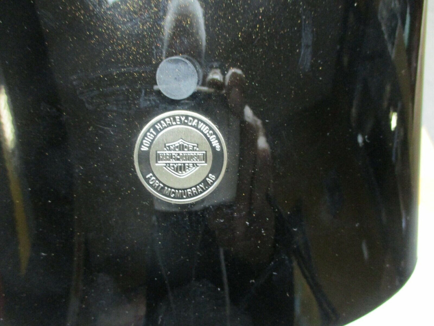 Harley Davidson OEM FLHX Rear Fender Black W/Gold Flake 59731-09