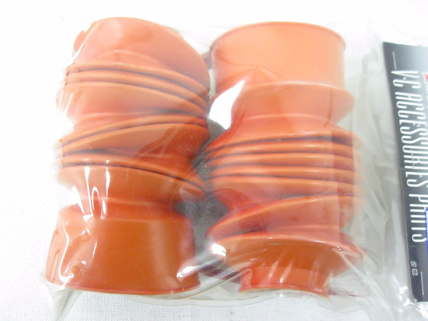 CUSTOM CHROME ORANGE FORK BOOTS FITS 41MM FORKS   632044