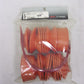 CUSTOM CHROME ORANGE FORK BOOTS FITS 41MM FORKS   632044