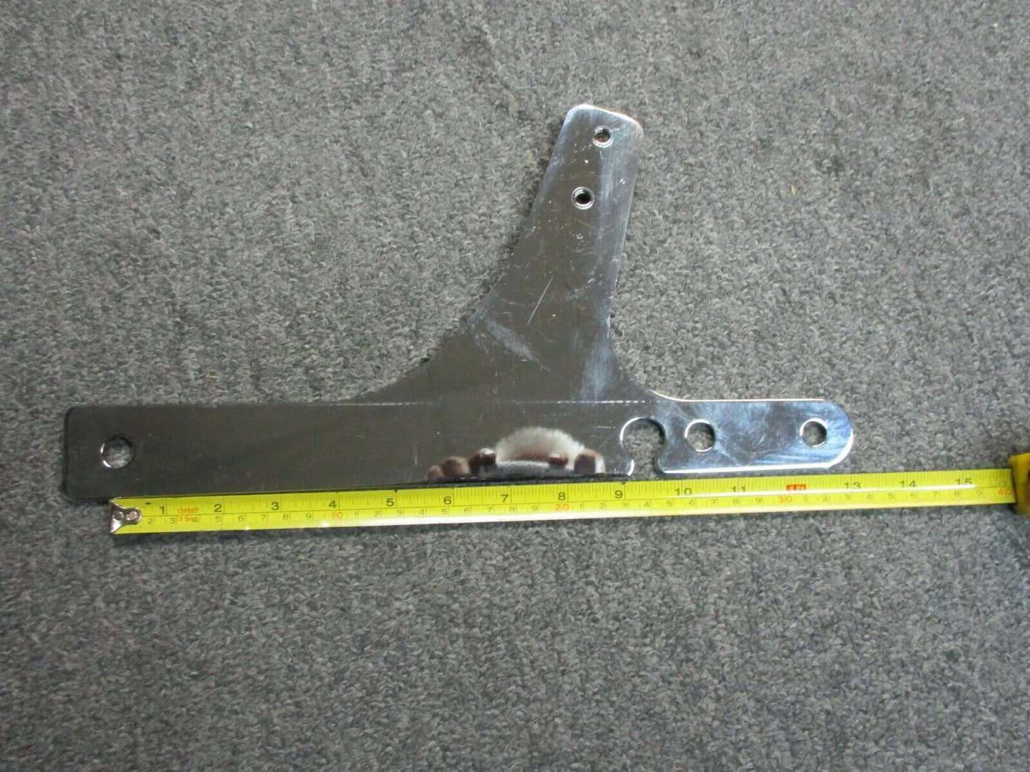 Harley-Davidson FXST Left Rear Chrome Back Rest Bracket
