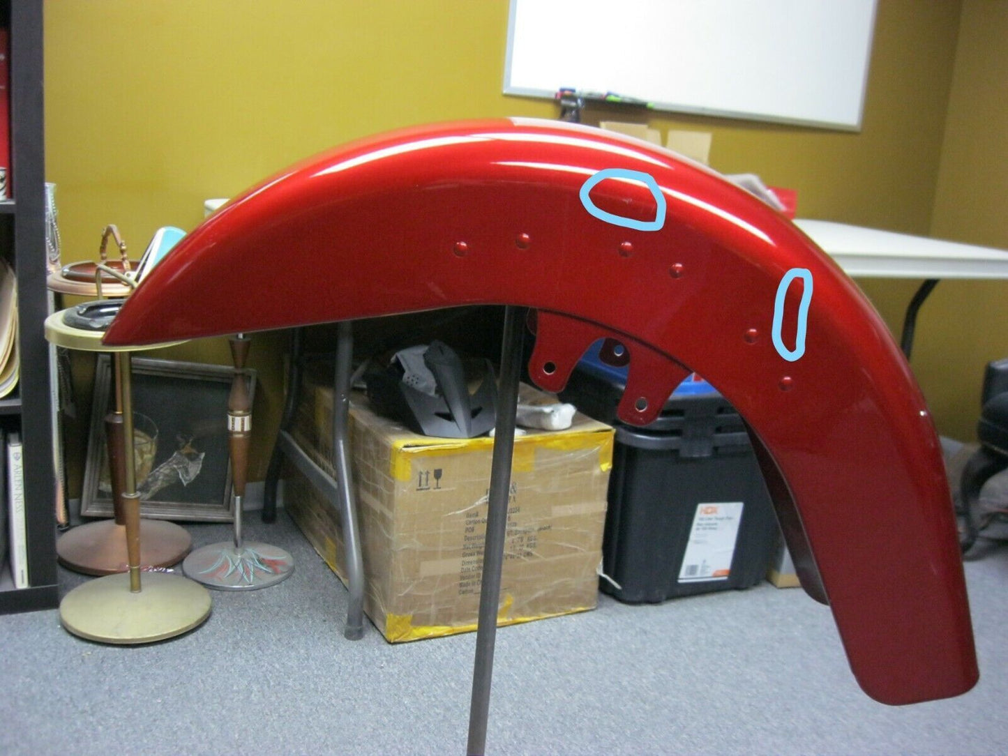 Harley-Davidson CVO FLSTSE Crimson Red Sunglo Front Fender 59962-10DDT