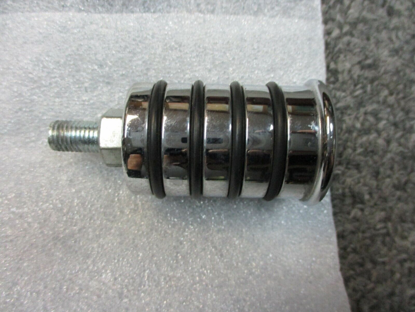 Chrome Shift Pegs 4 Rubber Ring Type 1 3/4" Length Custom Fit Harley