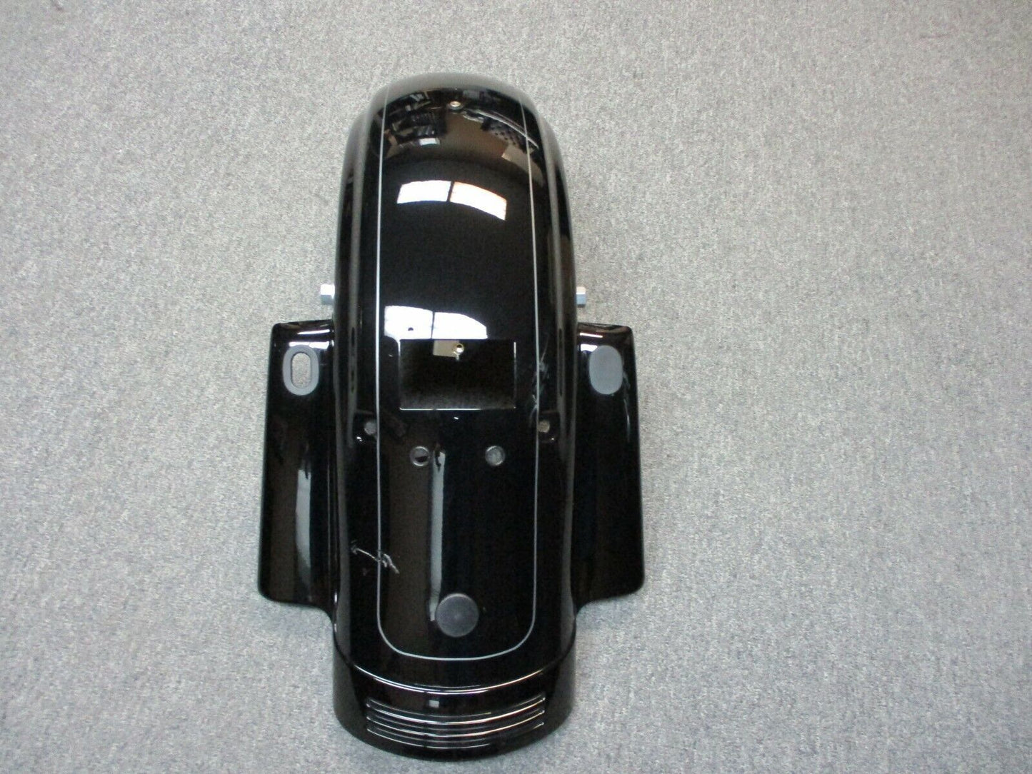 Harley Davidson FLTR FLHX  Rear Fender Vivid Black Silver Stripes 59500185DBX
